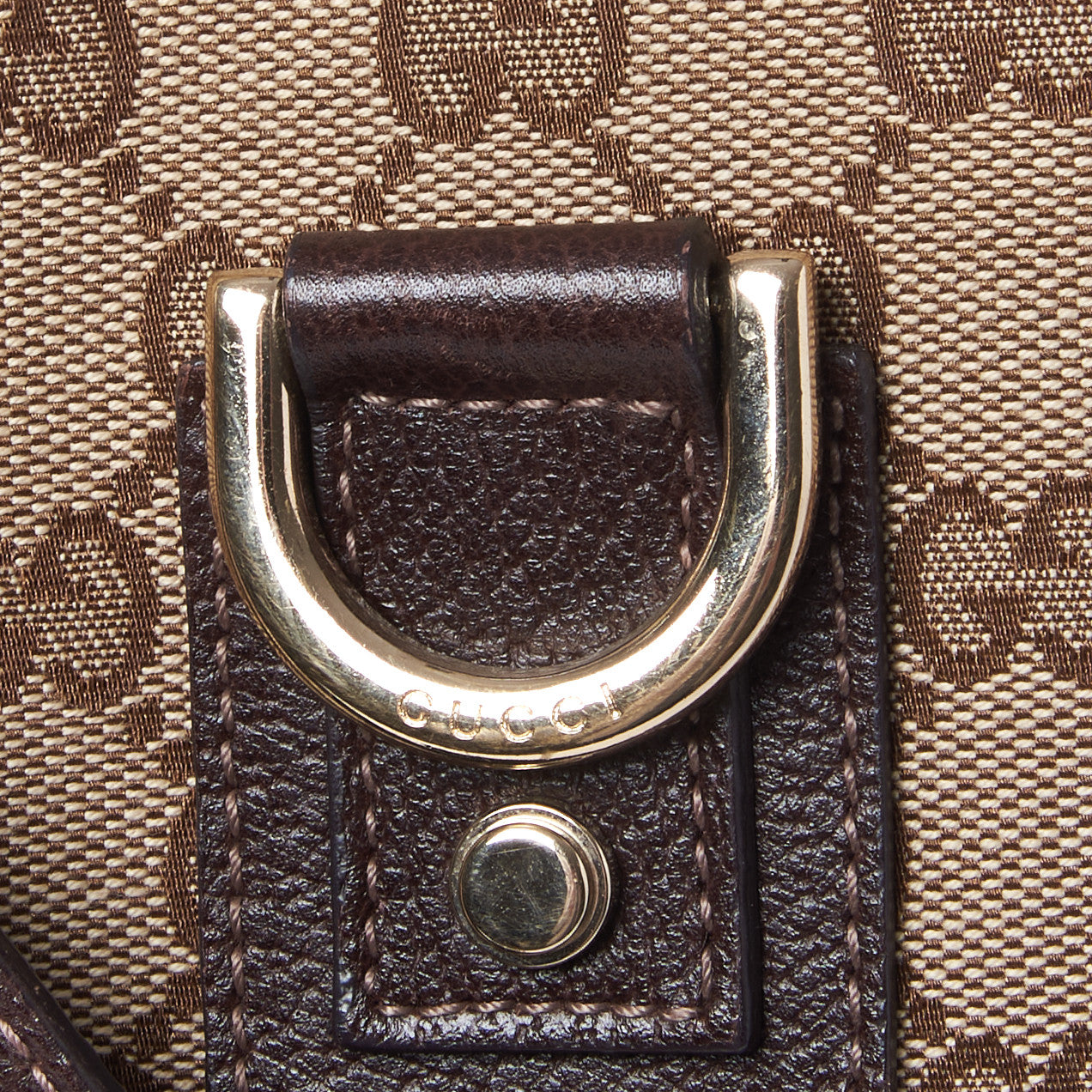Monogram Abbey Messenger Bag Dark Brown