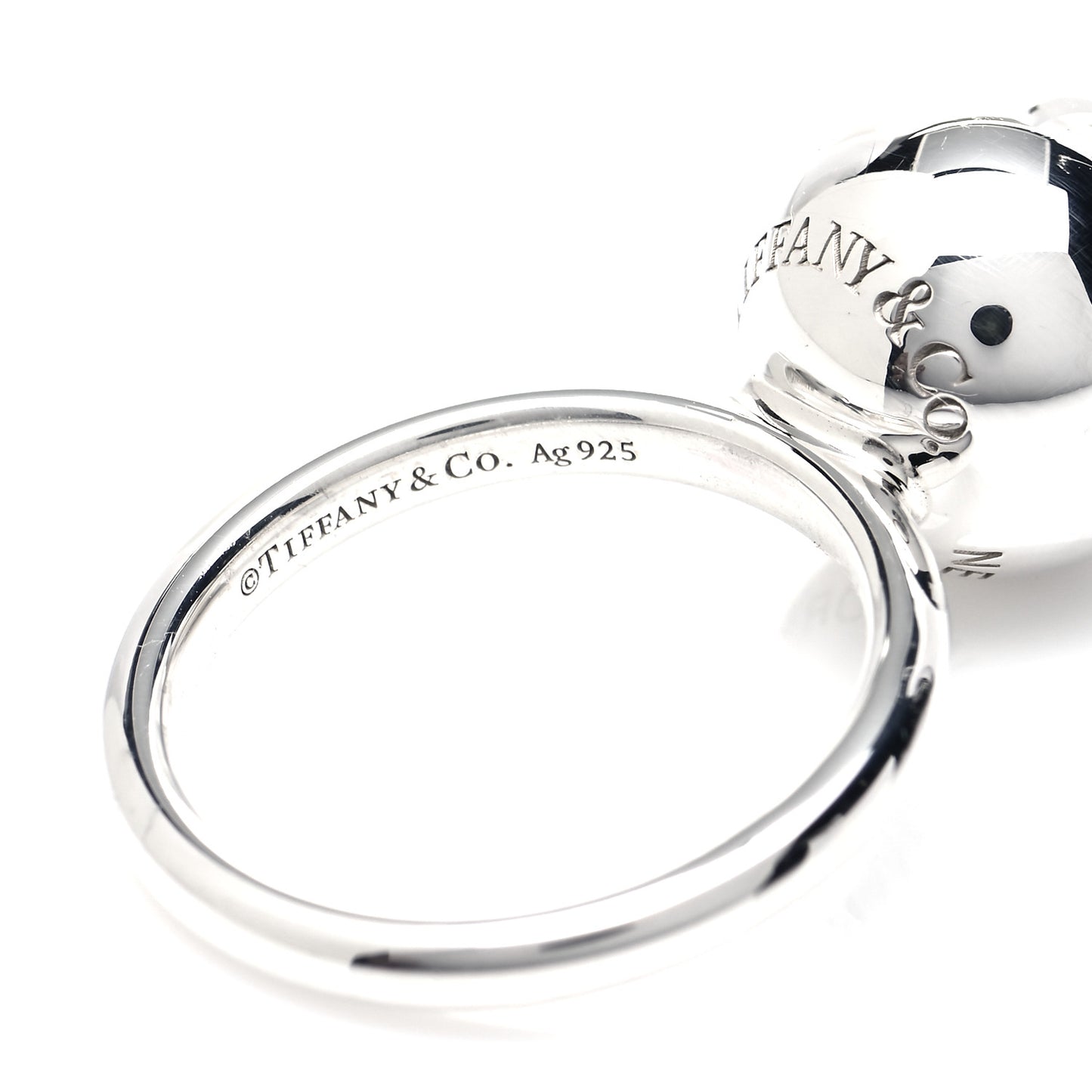 Sterling Silver 12mm HardWear Ball Ring 50 5.5