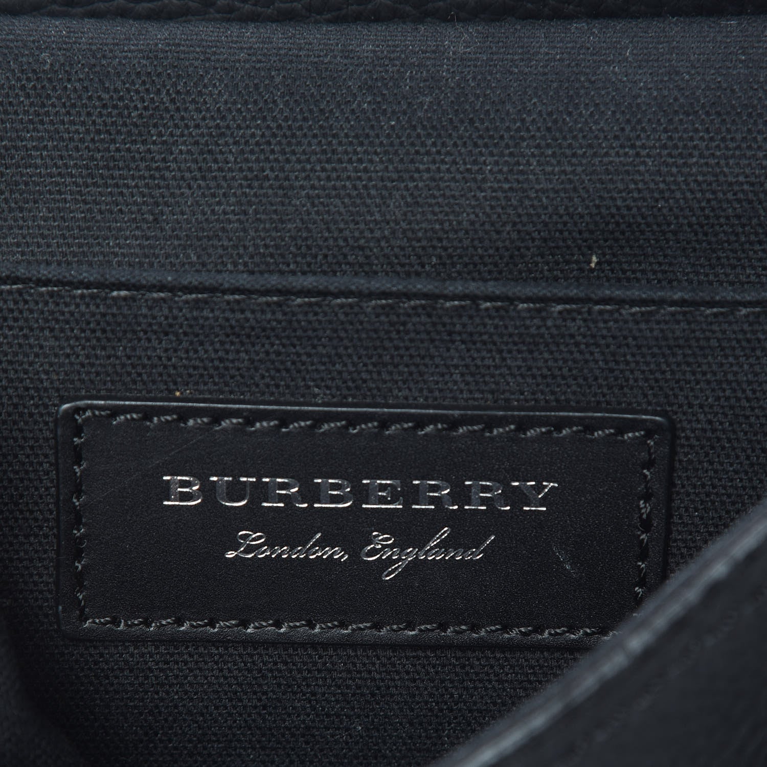 Burberry Soft Grain Calfskin Baby Bridle Saddle Bag Black 6 of 14
