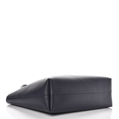 Saint Laurent Calfskin Large Shopping Tote Deep Marine 5 of 8