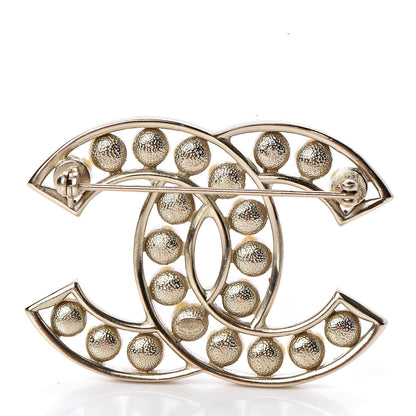 Chanel Pearl CC Brooch Light Gold 3 of 5