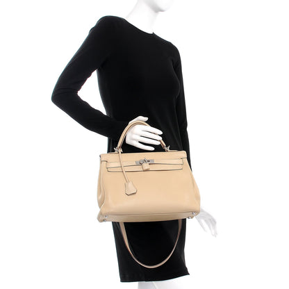 Hermes Swift Kelly Retourne 32 Parchemin 3 of 34