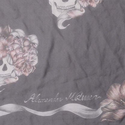 Alexander McQueen Silk Romantic Skull Scarf 4 of 7