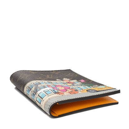 Louis Vuitton Monogram 2022 Christmas Animation New York Soho Passport Cover Yellow 4 of 8