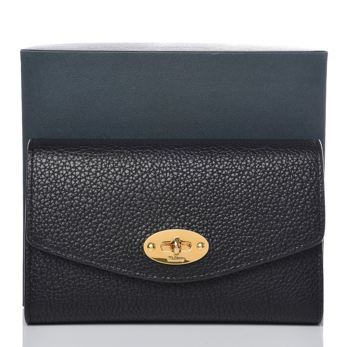 Classic Grain Medium Darley Wallet Black