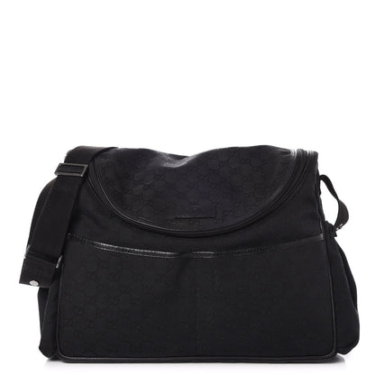 Gucci Monogram Large Diaper Bag Black 1 of 11