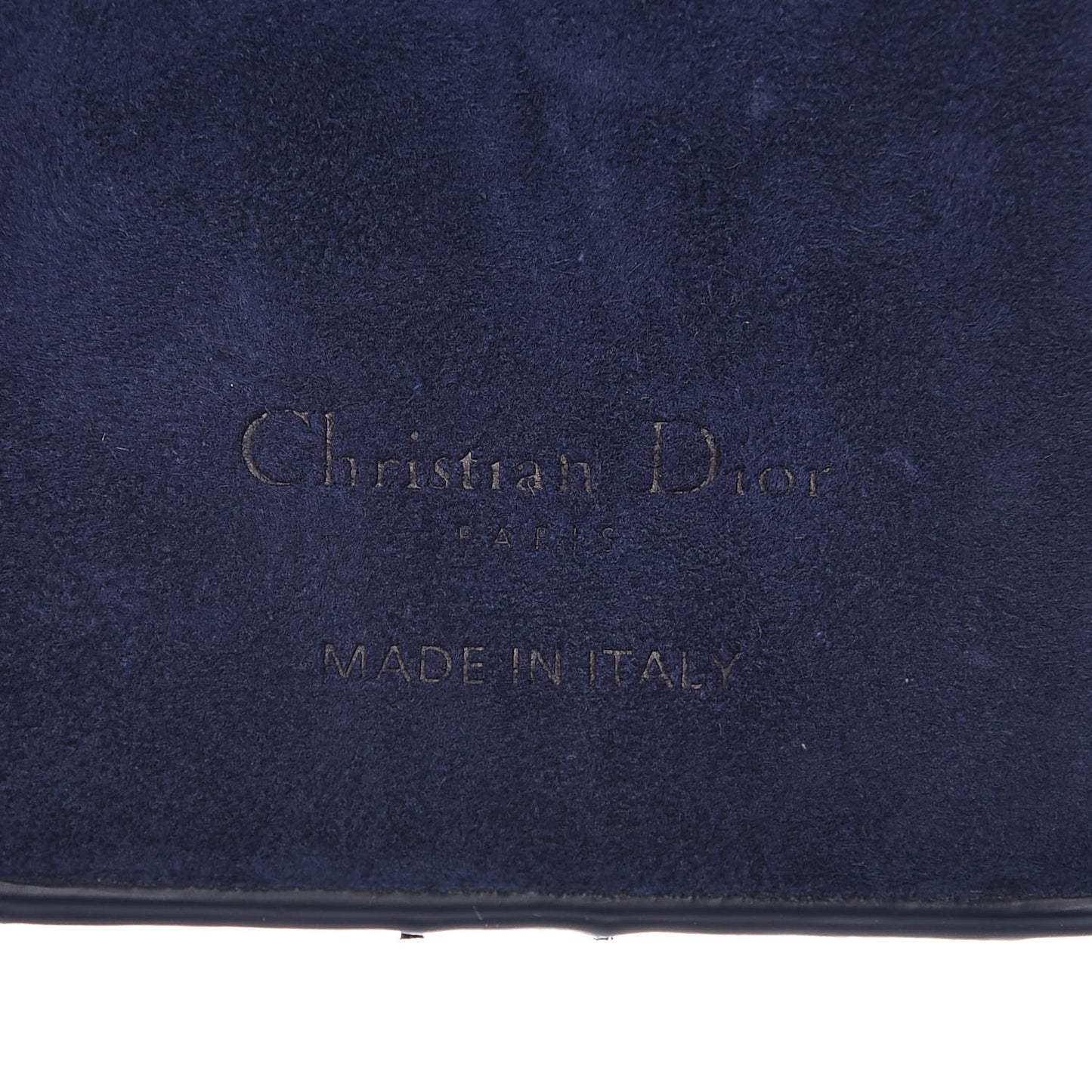 Lambskin Cannage Lady Dior Tech iPhone X XS Case Blue Indigo