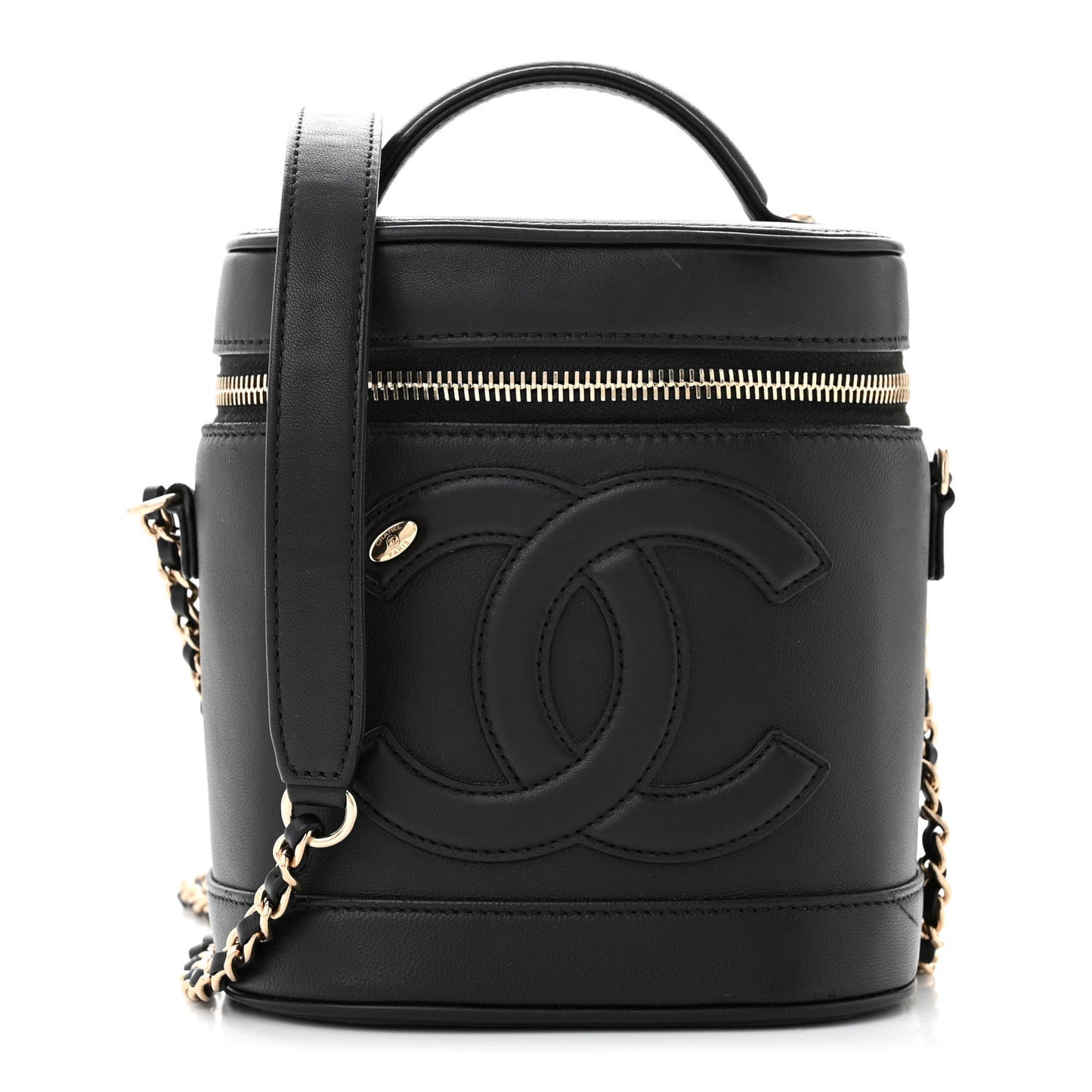 Lambskin Timeless Vanity Cosmetic Case Black