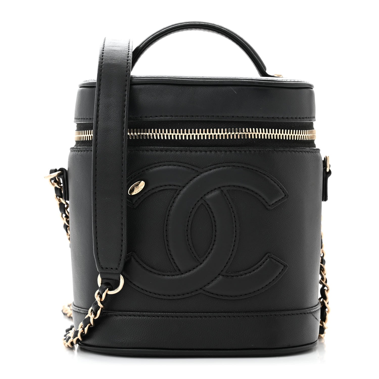 Chanel Lambskin Timeless Vanity Cosmetic Case Black 1 of 11