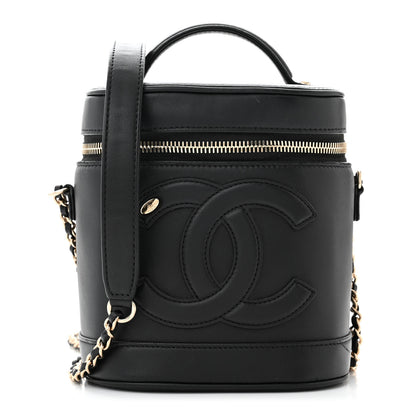 Chanel Lambskin Timeless Vanity Cosmetic Case Black 1 of 11