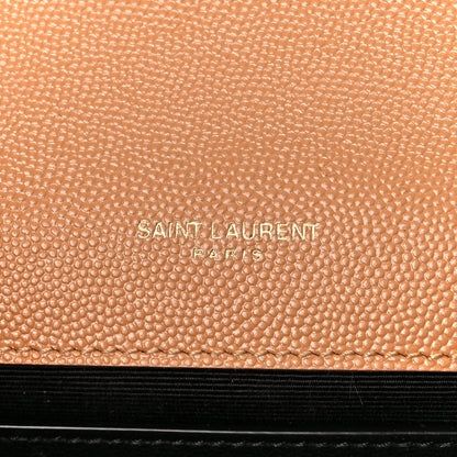 Saint Laurent Grain De Poudre Medium Monogram Kate Satchel Dark Hummus 6 of 11