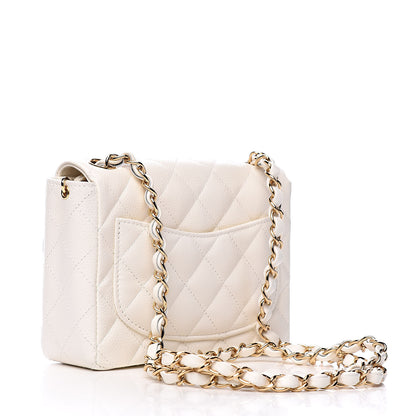 Chanel Caviar Quilted Mini Square Flap White 3 of 14