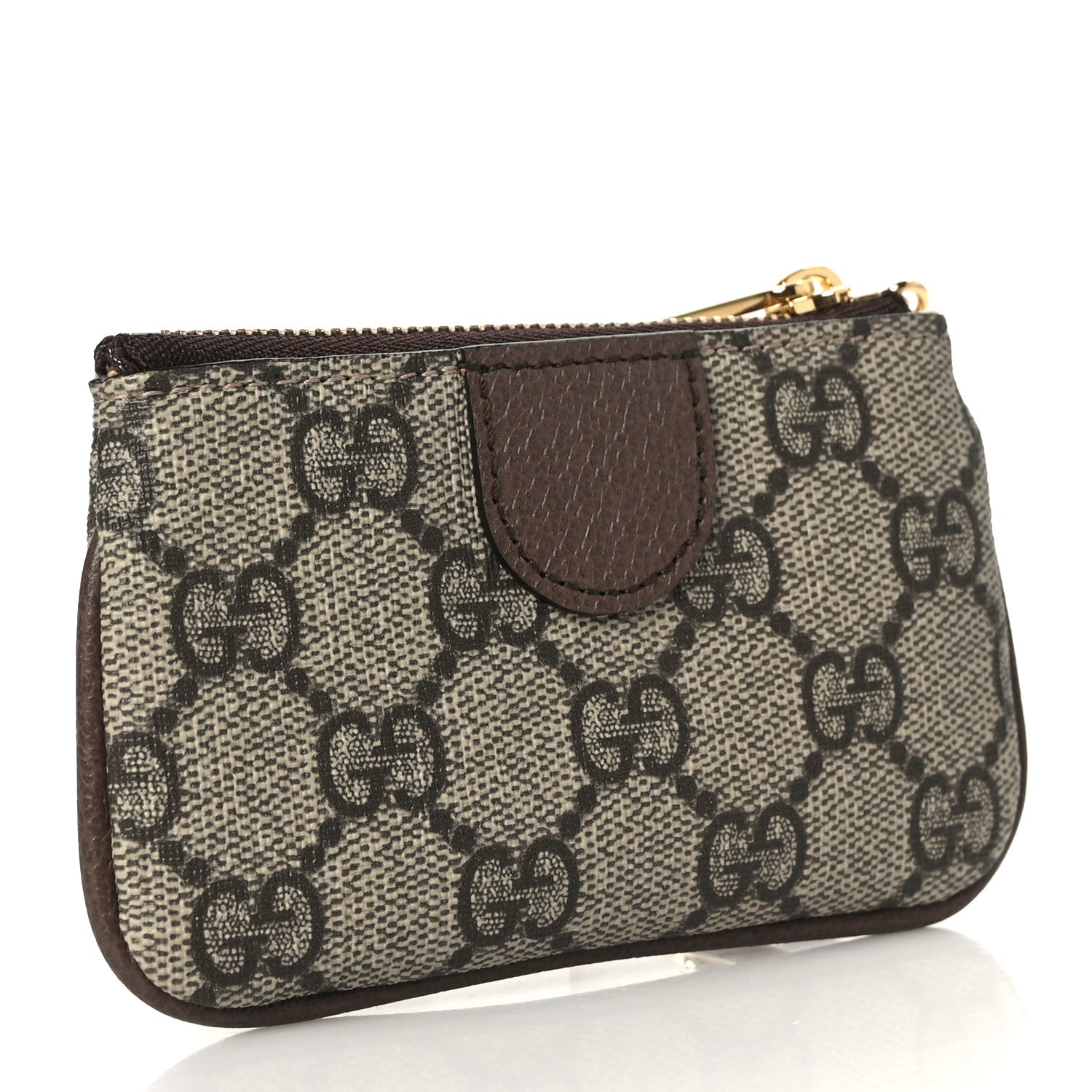 Gucci GG Supreme Monogram Web Ophidia Key Case Beige New Acero 3 of 7