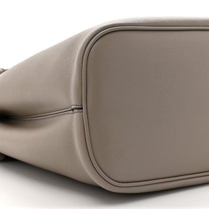 Prada Soft Grain Calfskin Vtello Large Double Belt Tote Argilla 9 of 10