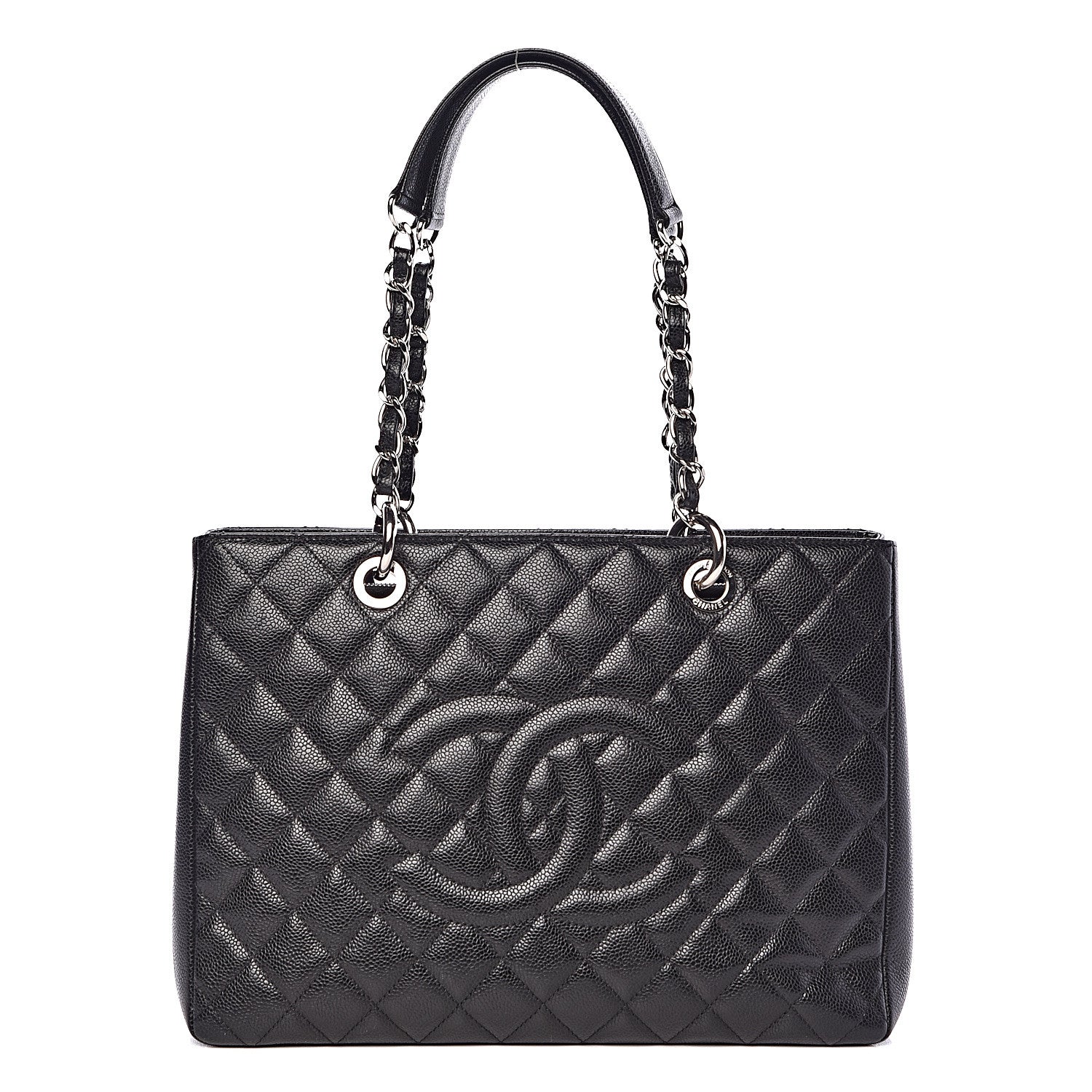 Chanel Caviar Quilted Grand Shopping Tote GST Black 1 of 18