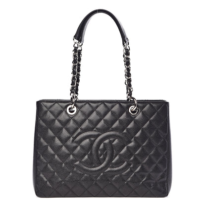 Chanel Caviar Quilted Grand Shopping Tote GST Black 1 of 18