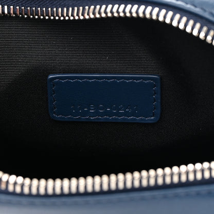 Christian Dior Calfskin Oblique Galaxy Perforated World Tour Messenger Pouch Blue White 7 of 11