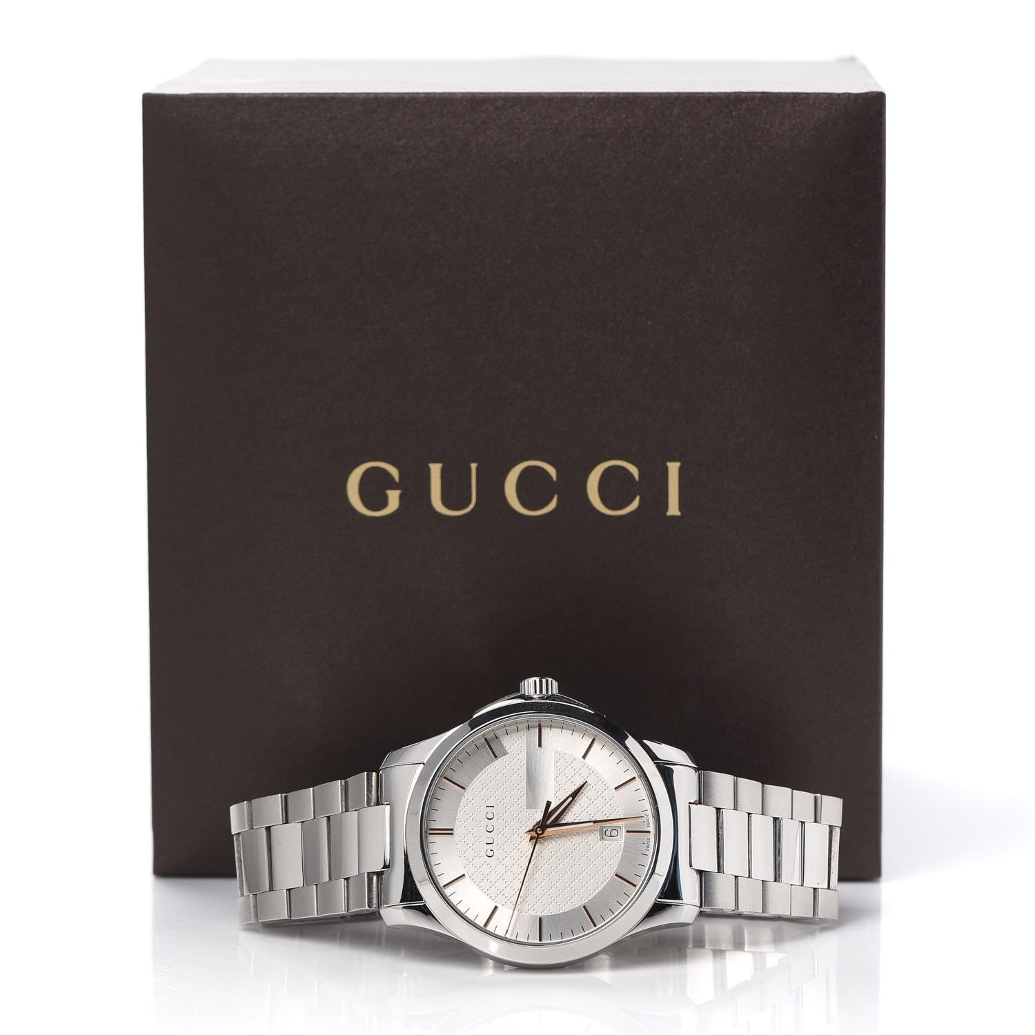 Gucci Stainless Steel 38mm G-Timeless Quartz Watch 7 of 7