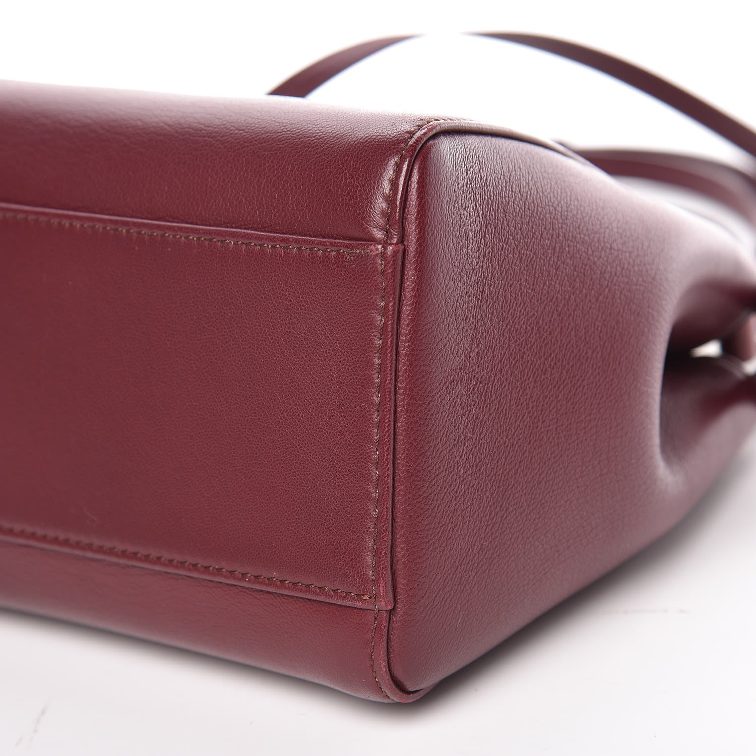 Fendi Nappa Mini Peekaboo Iconic Satchel Bordeaux 6 of 10