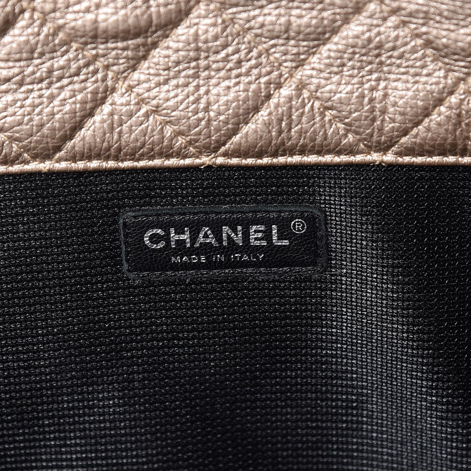 Chanel Metallic Calfskin Quilted XXL Travel Flap Bag Gold 6 of 9