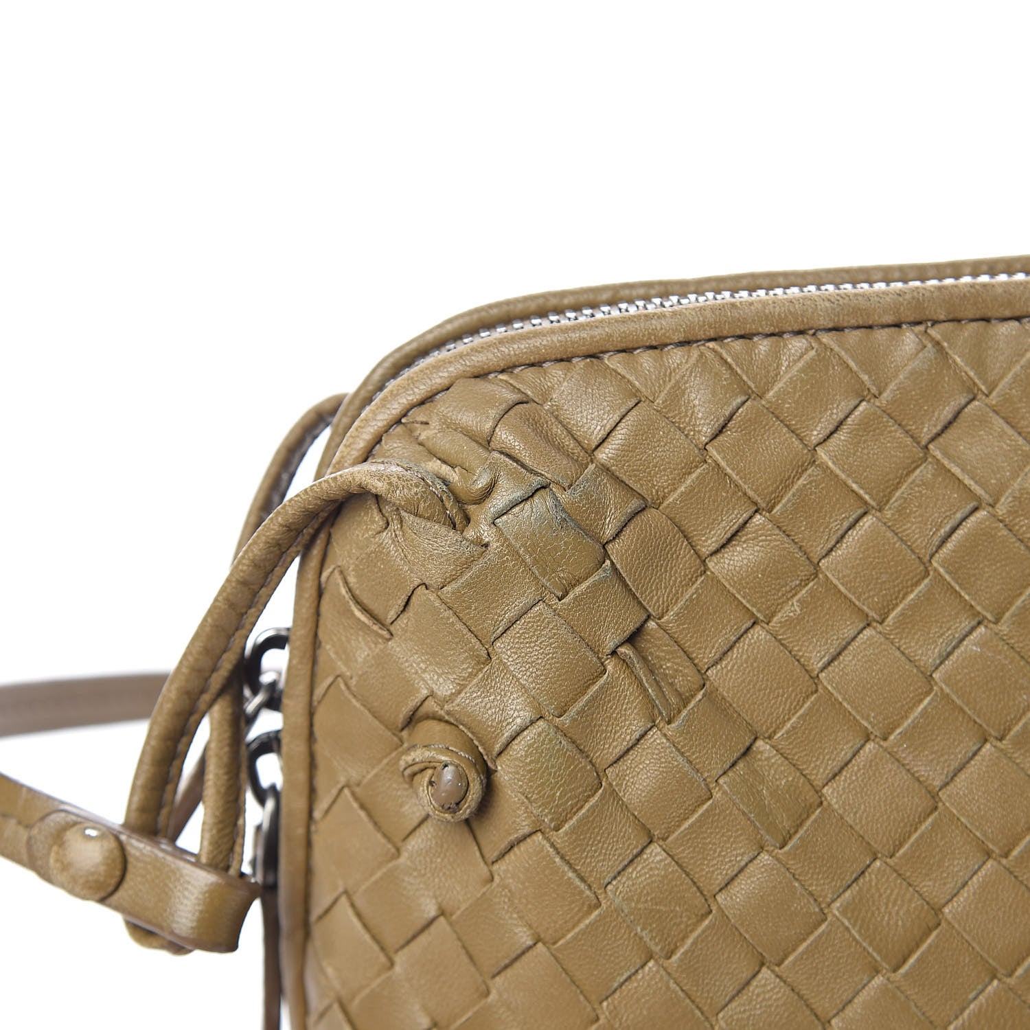 Bottega Veneta Nappa Intrecciato Nodini Crossbody Messenger Green 10 of 15