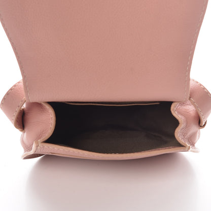 Chloe Grained Calfskin Small Marcie Saddle Bag Anemone Pink 5 of 10