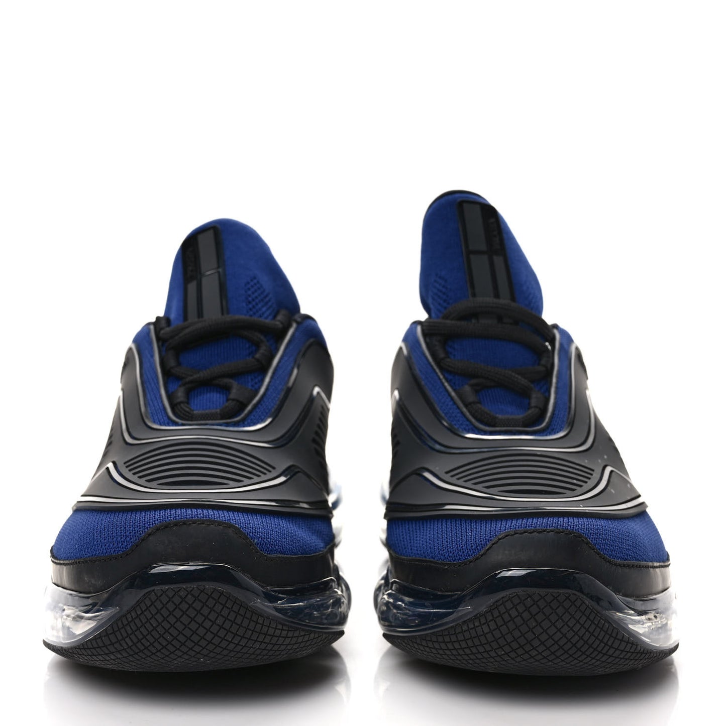 Rubber Knit Fabric Mesh Mens Cloudbust Air Sport Sneakers 8 Blue Black