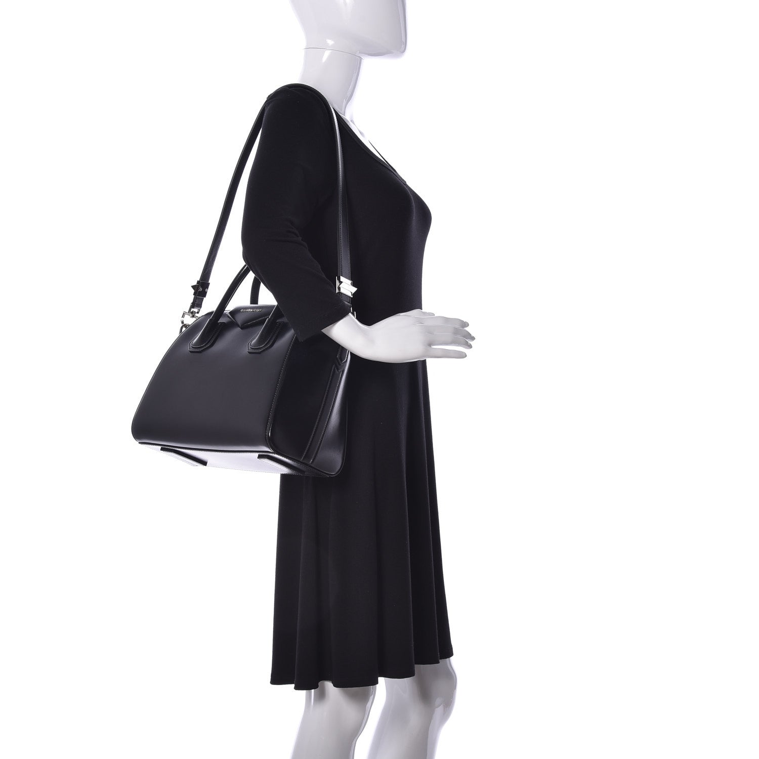Givenchy Shiny Lord Calfskin Small Antigona Black 2 of 10