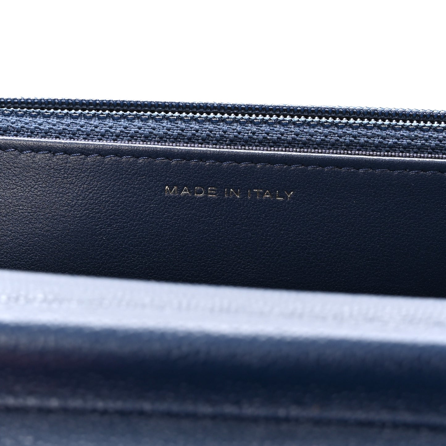 Caviar Quilted Wallet On Chain WOC Navy Blue