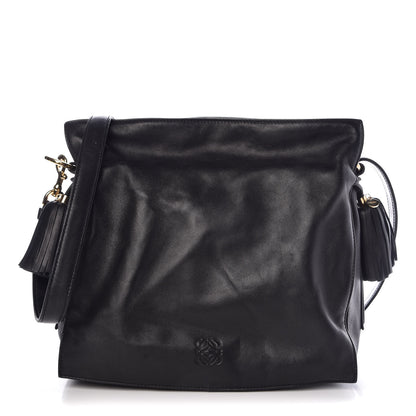 Loewe Calfskin Flamenco Shoulder Bag Black 1 of 10