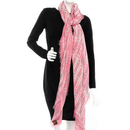 Louis Vuitton Cashmere Handling Stole Rose 2 of 5