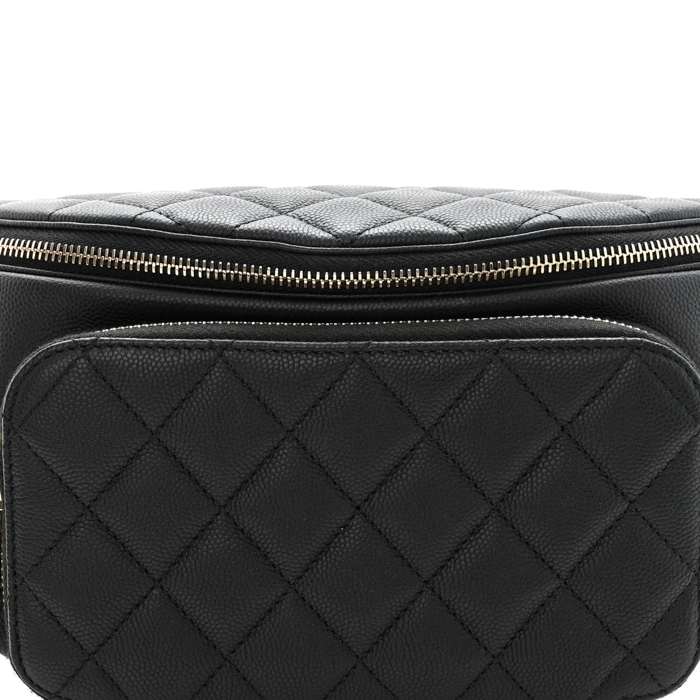 Caviar Quilted Business Affinity Waist Belt Bag Black