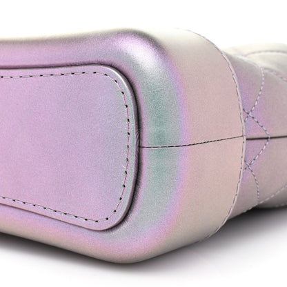 Chanel Iridescent Lambskin Calfskin Quilted Small Gabrielle Hobo Light Purple 8 of 8