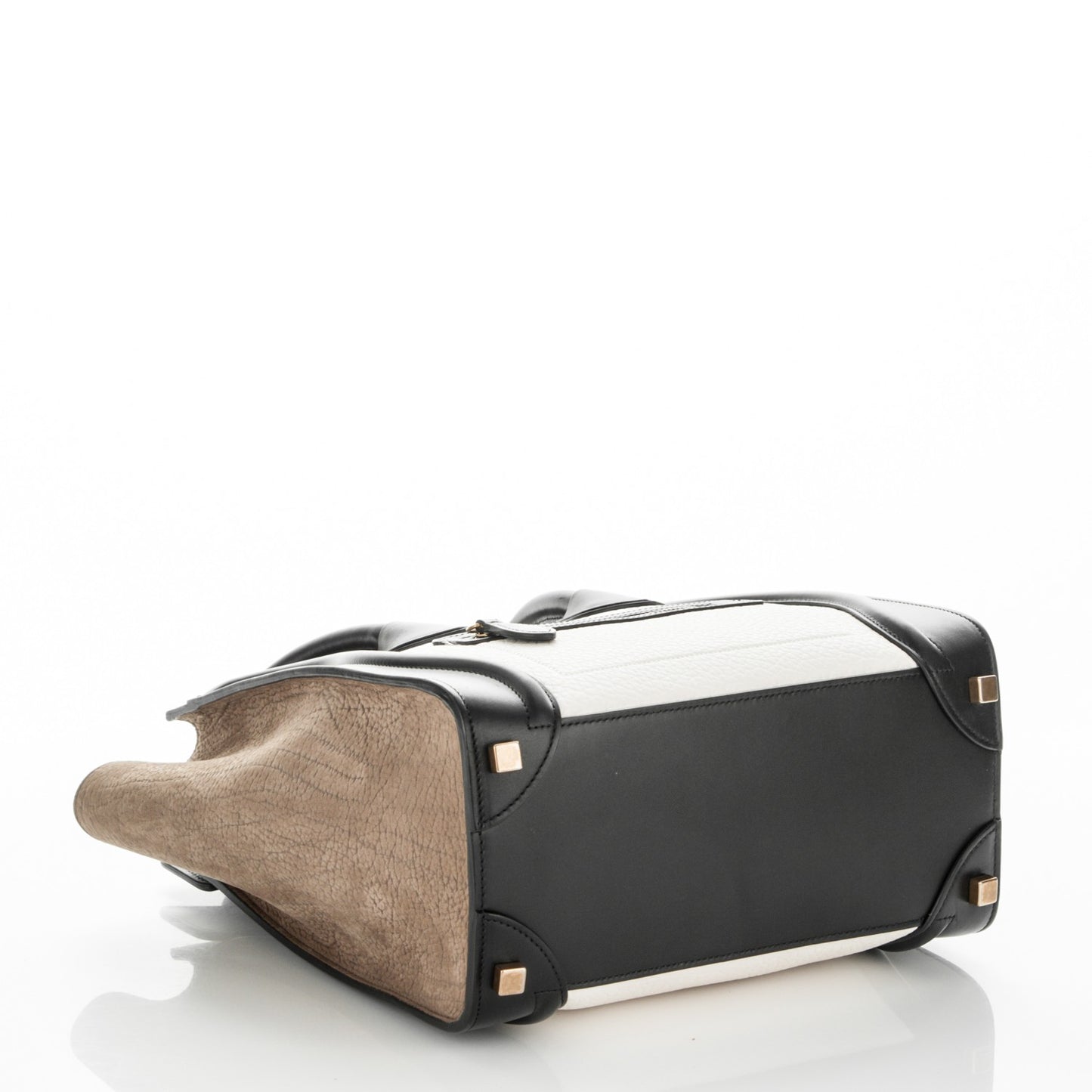 Bullhide Calfskin Suede Micro Tri-Color Luggage Khaki