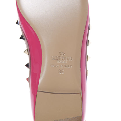 Valentino Garavani Patent Rockstud Ballerina Flats 36 Cyclamin Poudre 6 of 9