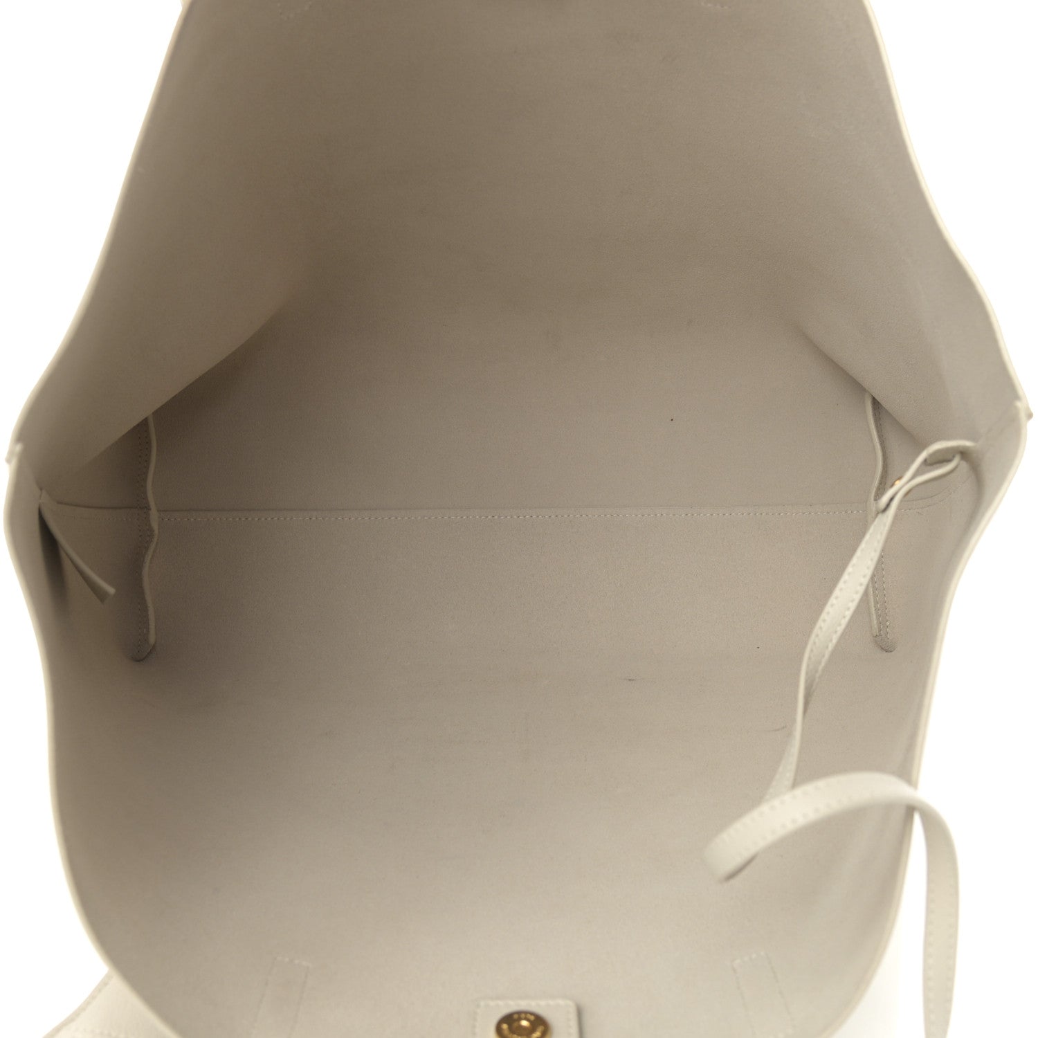 Saint Laurent Calfskin Large Shopping Tote Porcellana 6 of 13