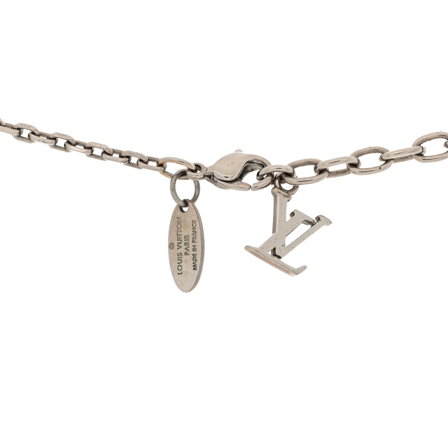 Louis Vuitton Swarovski Gamble Short Necklace Silver 3 of 4