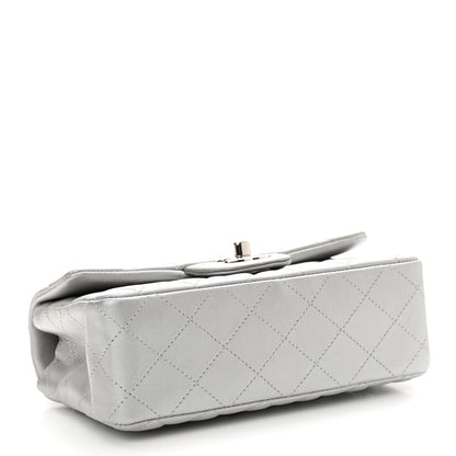 Chanel Metallic Lambskin Quilted Mini Rectangular Flap Silver 4 of 11
