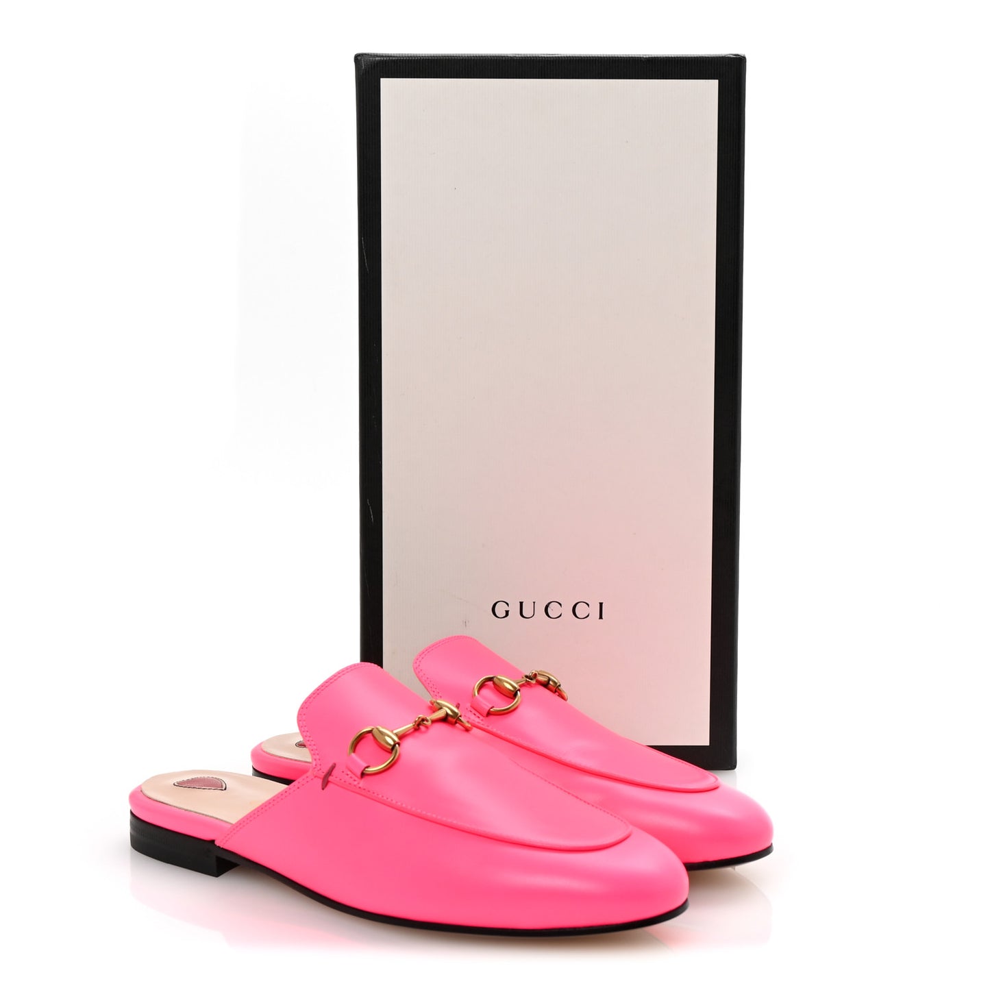 Calfskin Womens Princetown Slippers 35.5 Fuxia Fluo