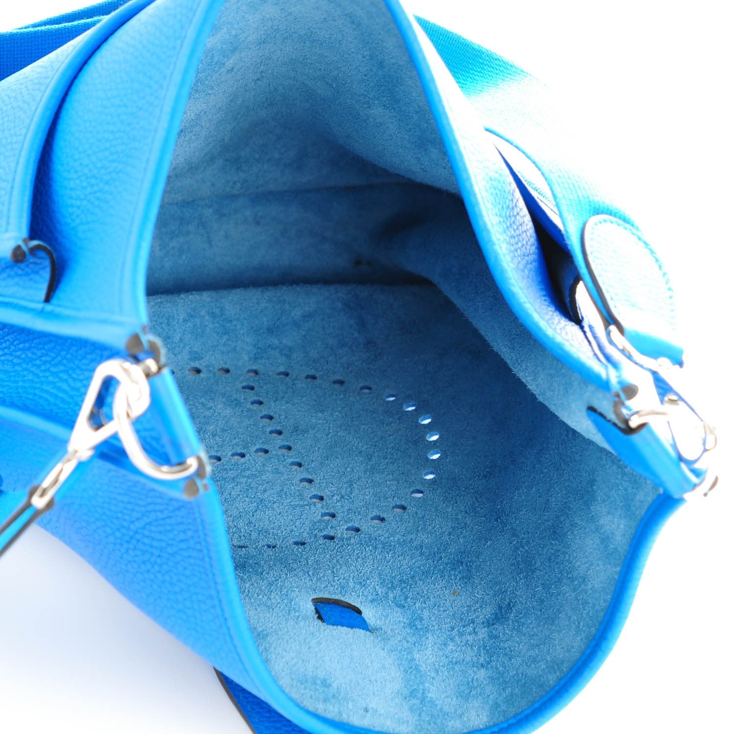 Hermes Taurillon Clemence Evelyne III GM Bleu Hydra 7 of 11