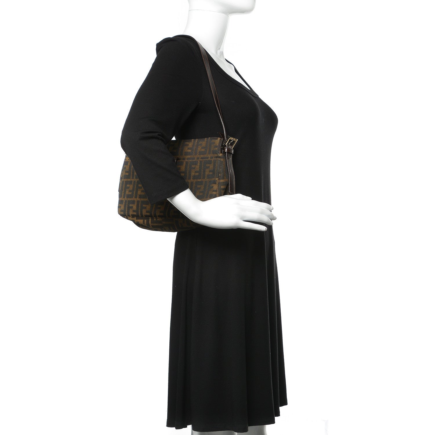 Fendi Zucca Shoulder Bag Tobacco 2 of 7