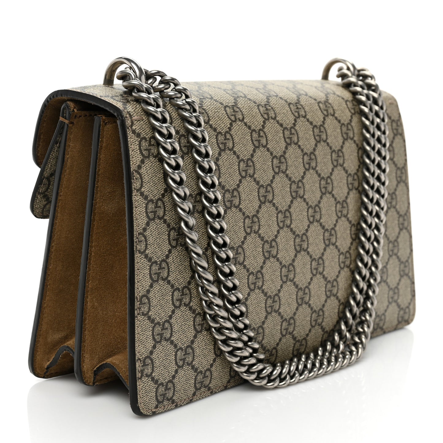 GG Supreme Monogram Small Dionysus Shoulder Bag Taupe
