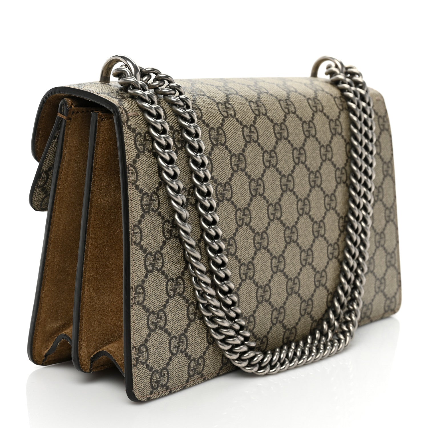Gucci GG Supreme Monogram Small Dionysus Shoulder Bag Taupe 3 of 10
