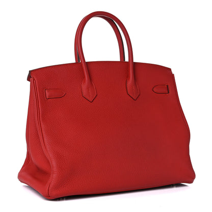 Hermes Togo Birkin 35 Rouge Casaque 2 of 38