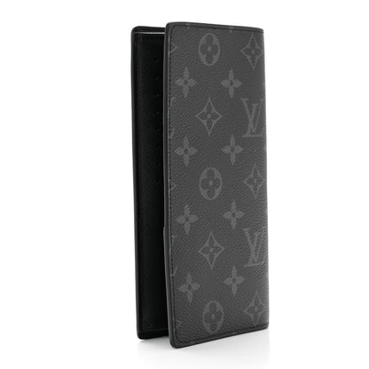 Louis Vuitton Monogram Eclipse Brazza Wallet 3 of 8