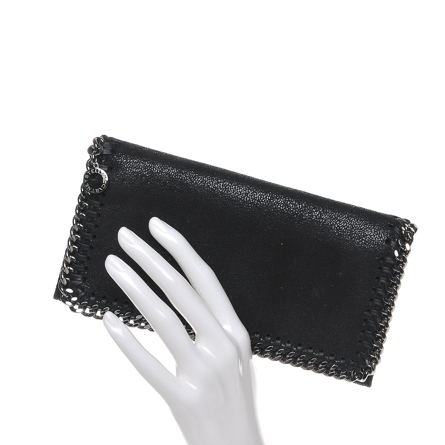 Shaggy Deer Falabella Flap Wallet Black