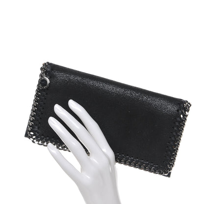 Stella McCartney Shaggy Deer Falabella Flap Wallet Black 2 of 8