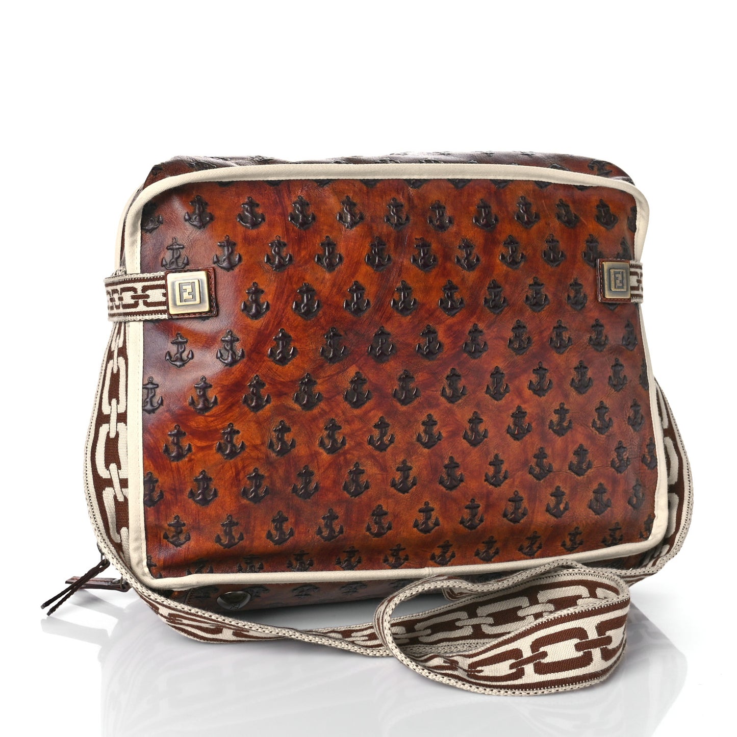 Anchor Crossbody Messenger Brown
