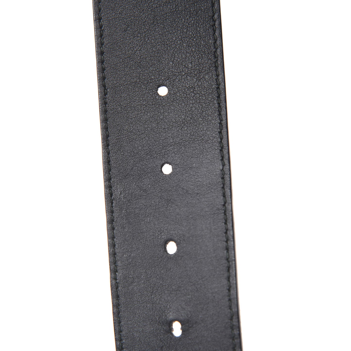 Moon Calfskin Nickel Double G 40mm Belt 110 44 Black