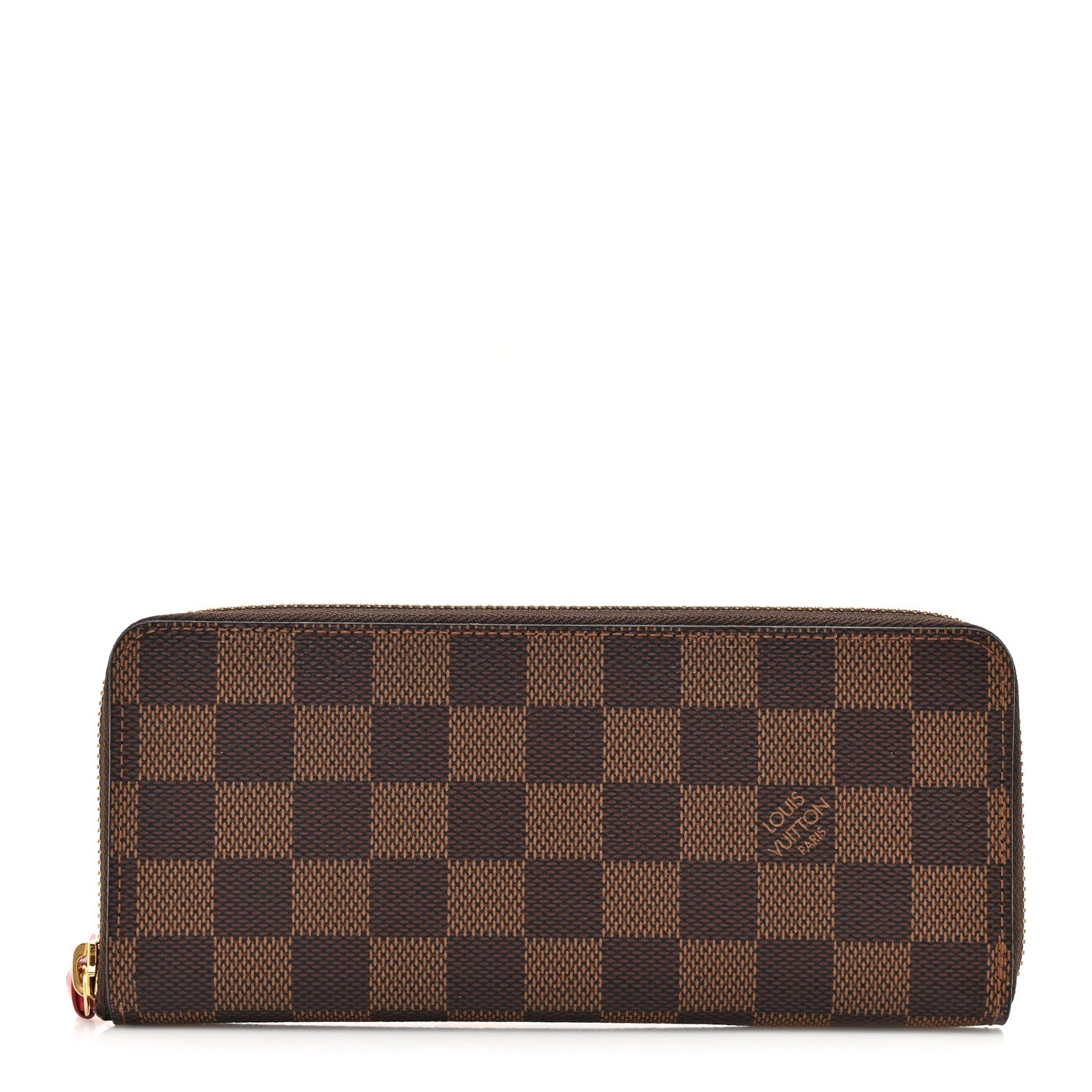 Louis Vuitton Damier Ebene Clemence Wallet Cherry 1 of 7